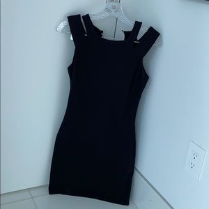 Aqua bodycon sexy black dress medium